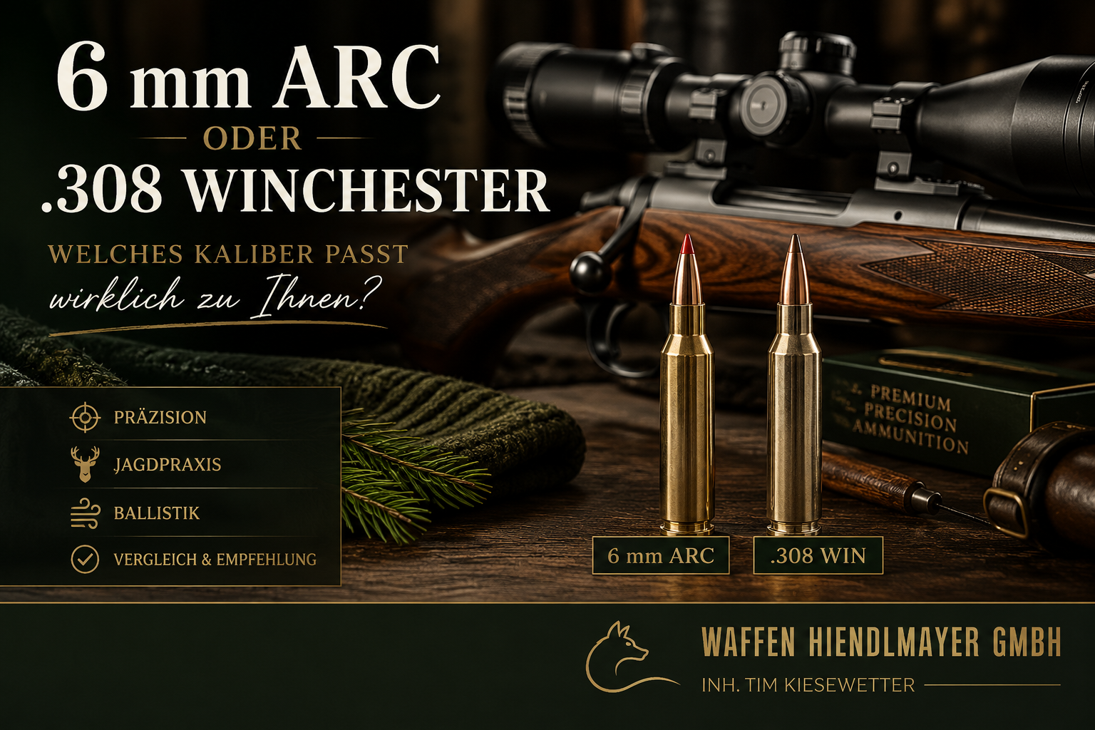 6 mm ARC oder .308 Winchester - Welches Kaliber passt wirklich zu Ihnen?
